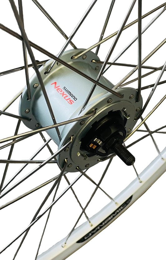 Voorwiel 28" - 622 Dynamic alu zilver RVS spaken naafdynamo RB