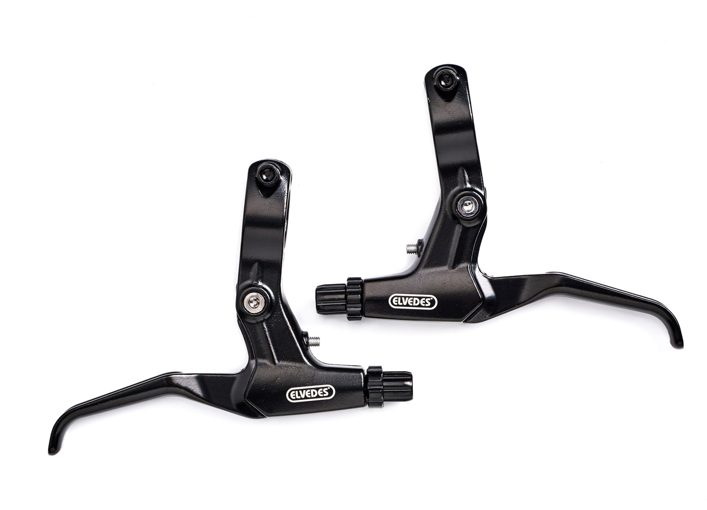 Elvedes 2017131 mechanische schijfrem hevel links en rechts zwart