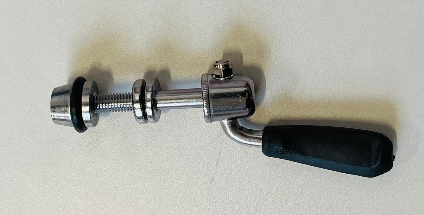 WH Ergotec snelspanhevel QR M8x60 CrMo zwart/chroom