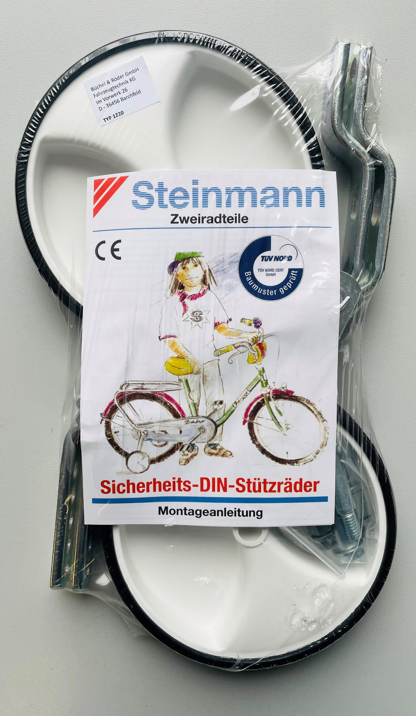 Steinmann zijwielen kunststof 12"-20" TüV gekeurd