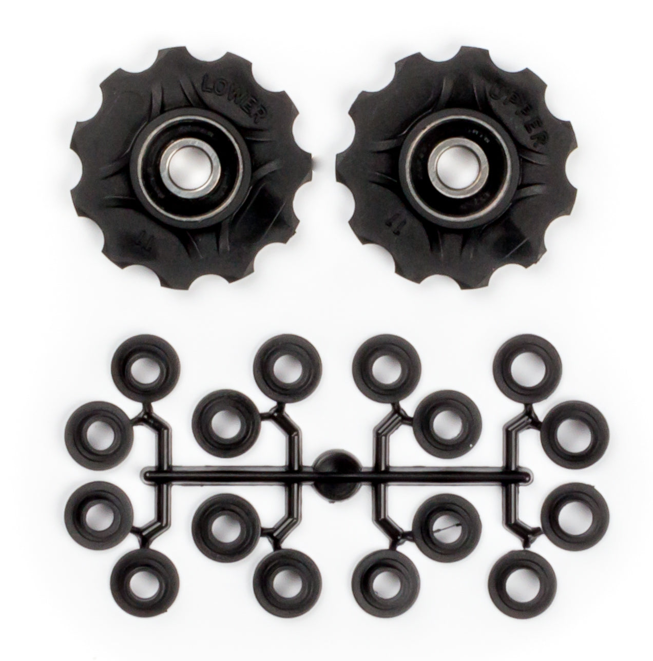 Elvedes CP2017086 derailleurwieltjes 2x11T afgedicht standaard lager + spacers