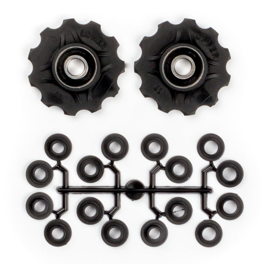 Elvedes CP2017086 derailleurwieltjes 2x11T afgedicht standaard lager + spacers