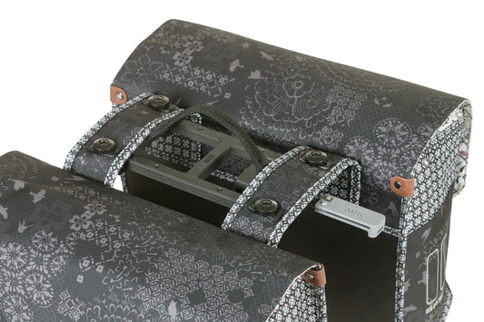 Basil 18049 Bohème dubbele fietstas MIK 35L charcoal