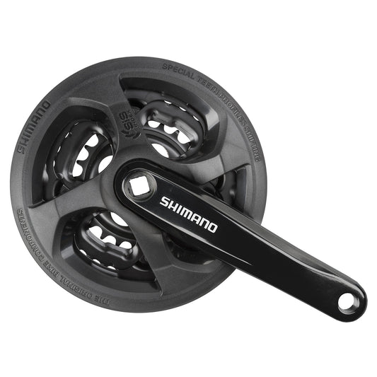 Shimano FC-TY301 Tourney kettingwiel set 6/7/8 spd. 170 mm. 42/34/24 zwart (-6 mm diep)