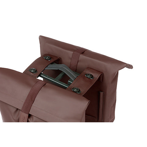 Basil 18376 City dubbele fietstas MIK 28-32L roasted brown