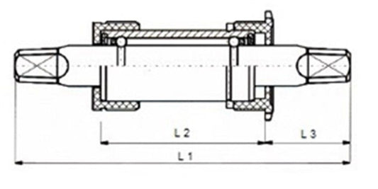 Tecora E trapas BSA 123 mm. kunststof cups