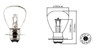 Spanninga lampjes nr. 114 / 6V-15/15W-P15D