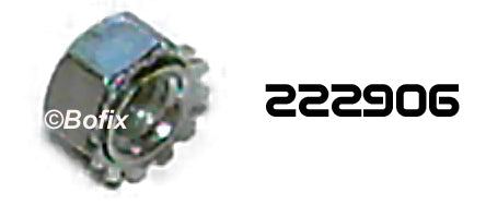 Moer M6 met aangep. tandveerring