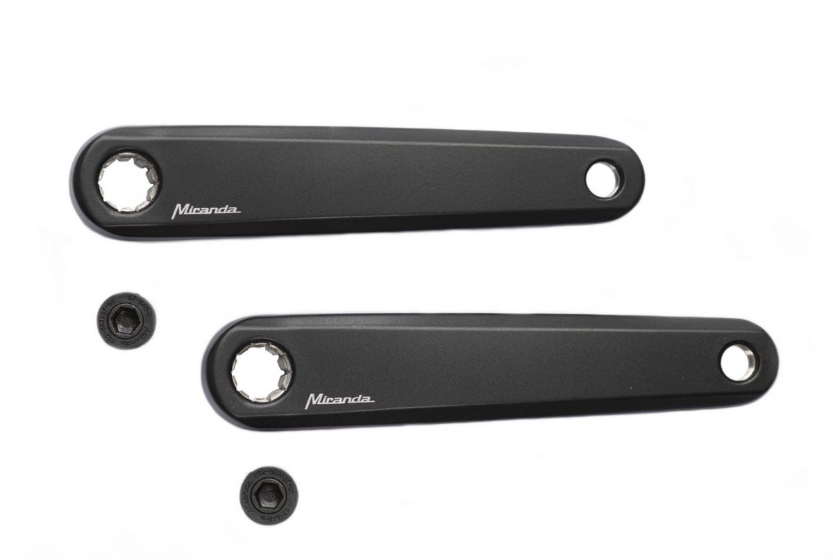 Miranda crankset Delta E-bike Bosch 1 ISIS 170 mm. crank mat zwart