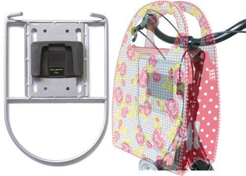 Basil 70124 BasEasy Carrier Rack stalen rek voor voorop zilver