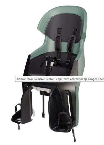 Bobike Exclusive Evolve maxi - achterzitje - dragerbev. Peppermint