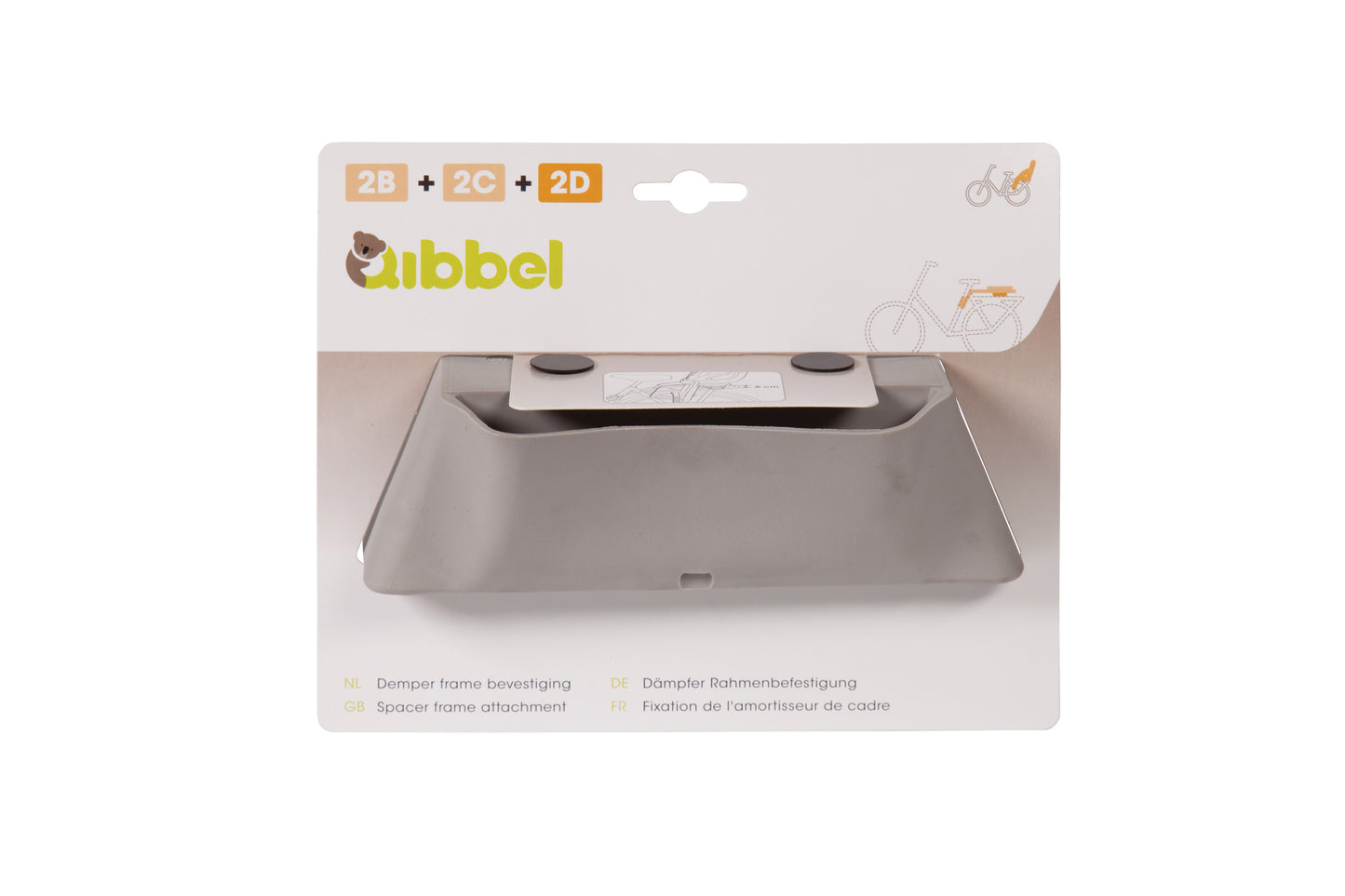 Qibbel Q205 demper bevestiging voorzitje Ahead stuurpen