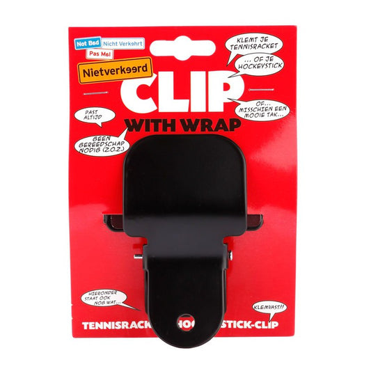 NietVerkeerd tennis- en hockeyclip zwart