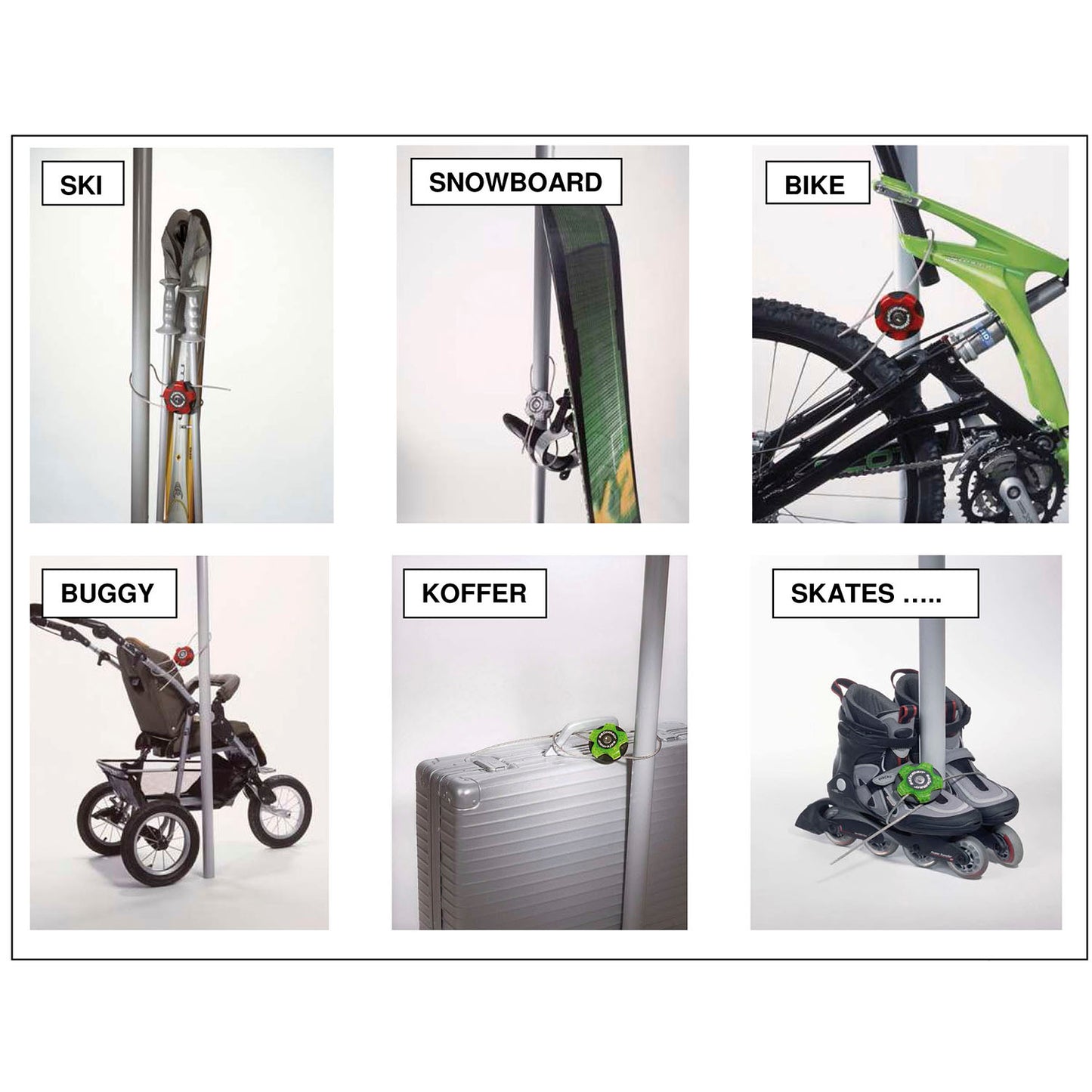 Safeman multi-functioneel kabelslot 75 cm.
