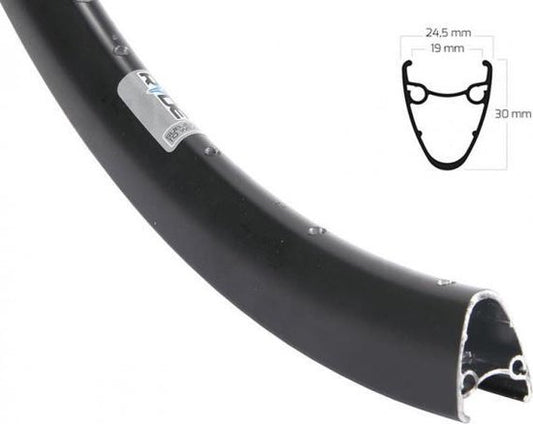 Velg 28' - 14 Dutch19 zwart DISC