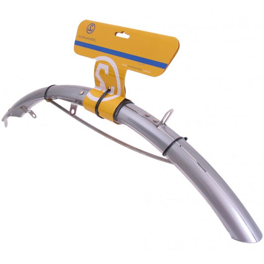 Sunnywheel spatbord voor 28" kunststof 45 mm. zilver