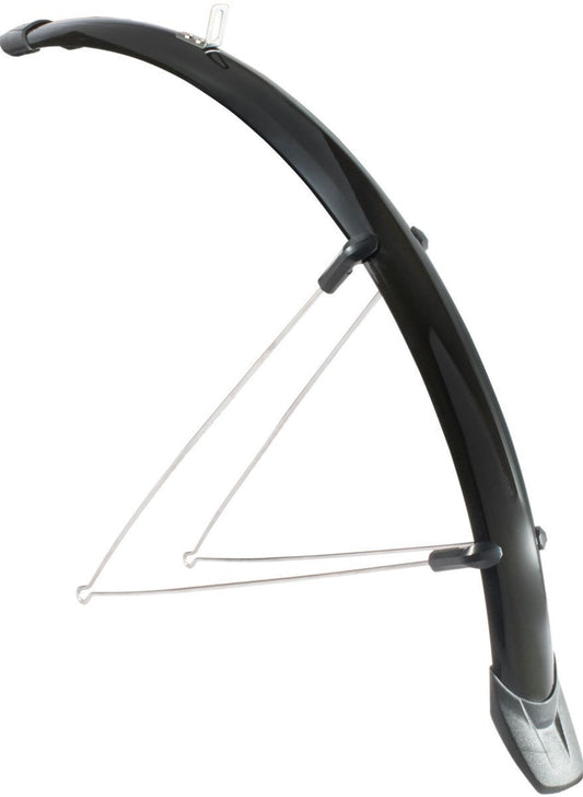 Eurofender spatbord voor Rapido 28" - 46 mm. zwart