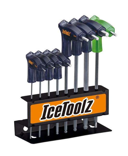 IceToolz 7M85 Twinhead inbussleutelset + kogelkop