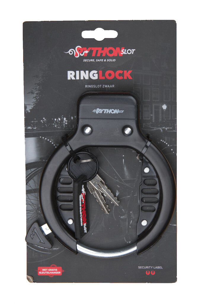Python ringslot zwaar zwart