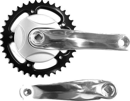 Kettingwiel 38T-ST-152-ALU zilver m/disc