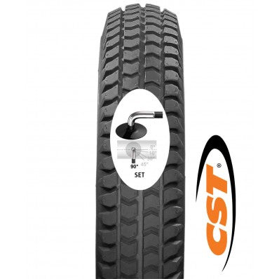 Bub. 4.00-4 (300x100) CST C-248 / R-101 6PR 7,5 bar zwart + Bib. 90/90 DIN7777 (set)