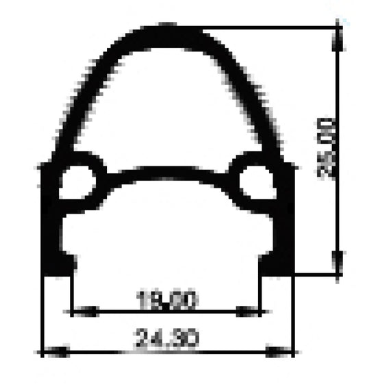 Primax E velg STRX  28“-622 zwart-CNC