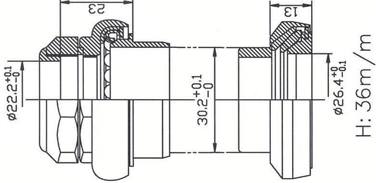 Tecora E balhoofdstel 1" + 1.1/8" m/draad zwart Gazelle compat. 22.2-34.0-30.0