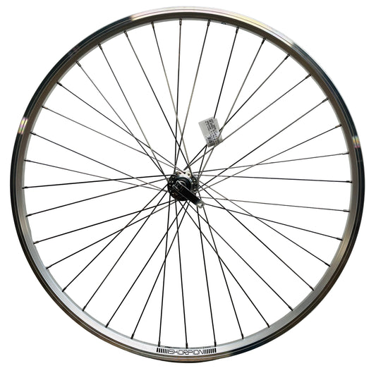 Achterwiel 28"- 622X19 Skorpion alu. zilver FM32 QR cassette 8/9