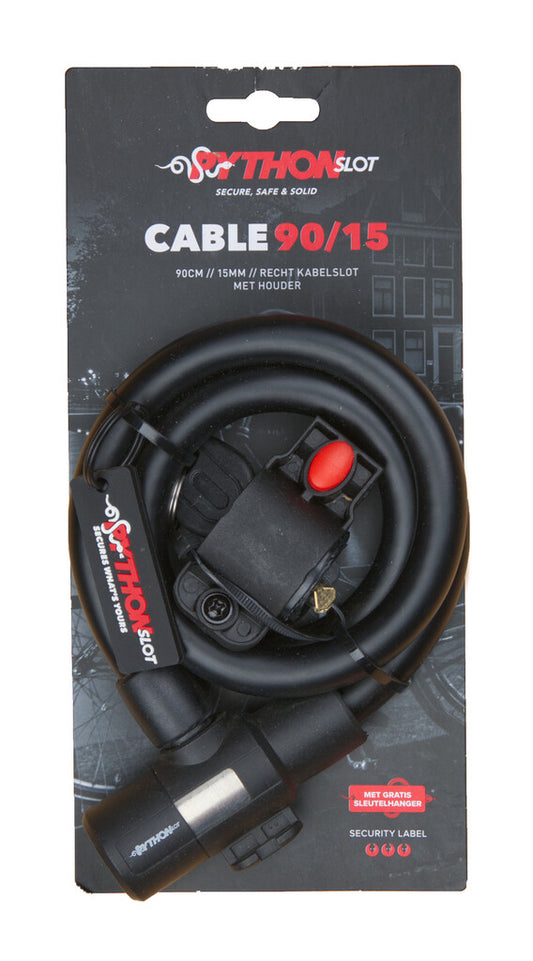 Python kabelslot 15 mm. x 90 cm. met bracket