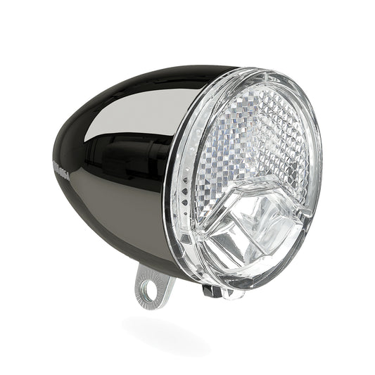 AXA 606 koplamp E-Bike 6-48 volt 15 lux dark chrome 10 cm.