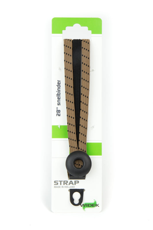 Widek Eye binder 1x12 mm. zwart, 2x12mm. chinin met zwarte stalen platen op kaart (54 cm.)