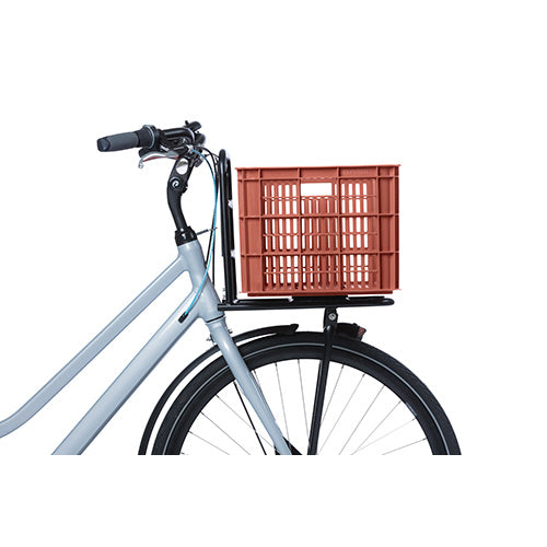 Basil 21161 Crate L fietskrat gerecycled kunststof groot 40L terra red