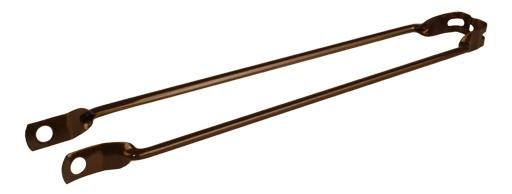 Spatbord stang 28" bruin