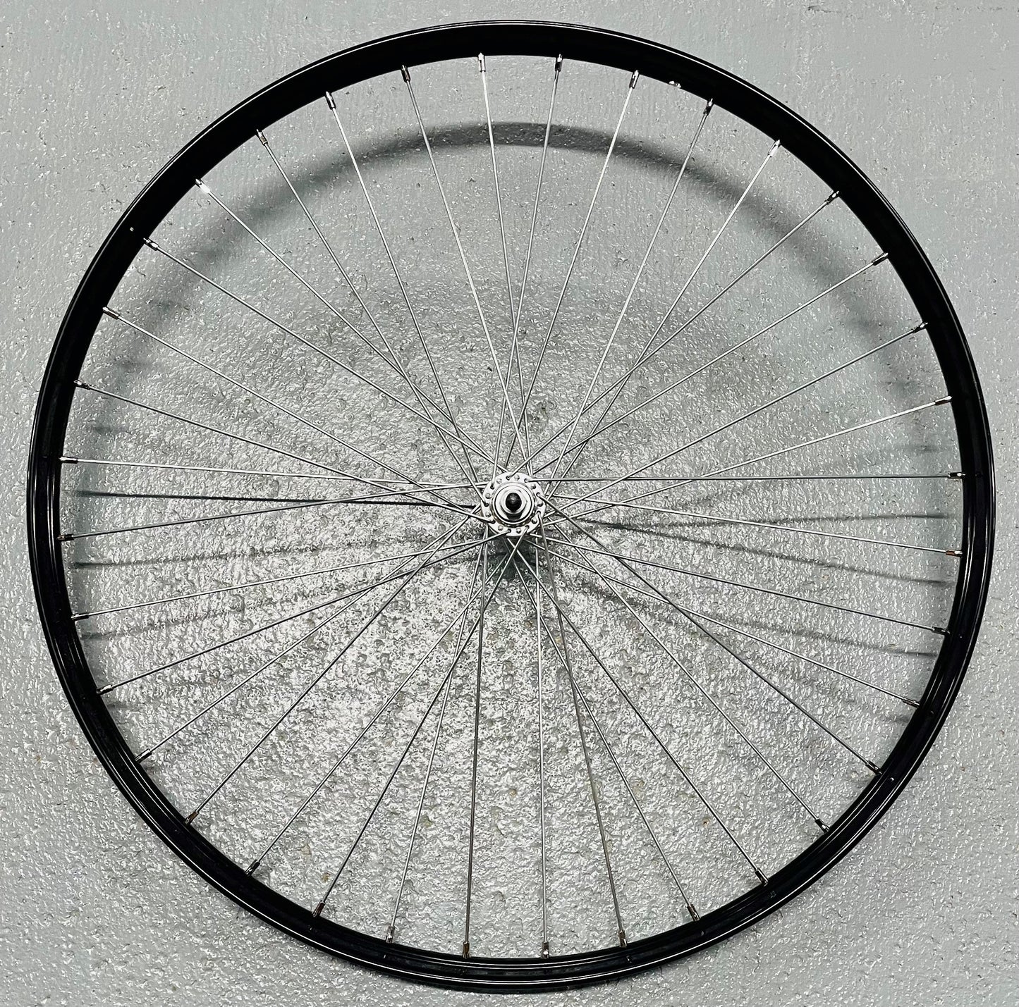Voorwiel 28" - 635x25C V38 oma zwart Ryde zink spaken alu. voornaaf