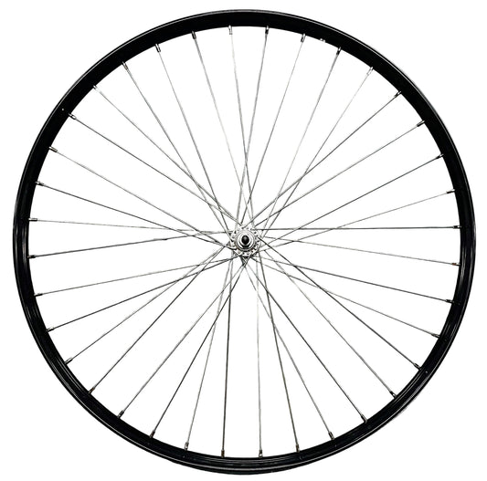 Voorwiel 28" - 635x25C V38 oma zwart Ryde zink spaken alu. voornaaf