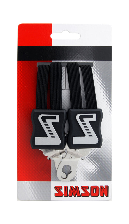 Simson 021353 snelbinder zwart, extra kort 49 cm., 3 binder, univ. asplaat, v.a. 20"
