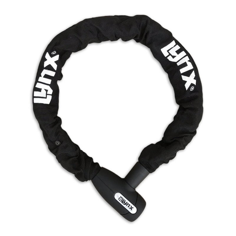Lynx kettingslot Cityline XL black 10 mm. x 95 cm. nylon hoes