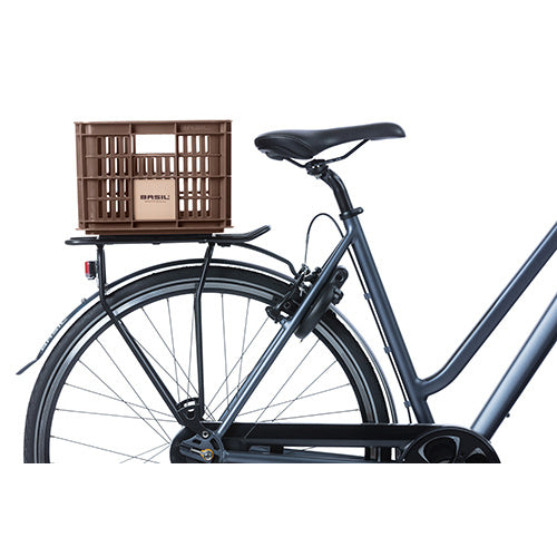 Basil 21115 Crate S fietskrat gerecycled kunststof small 17,5L brown