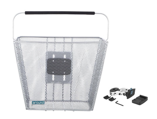 Around stuurmand Ace afneembaar chrome look incl. stuurpenhouder 22.2-25.4 mm.