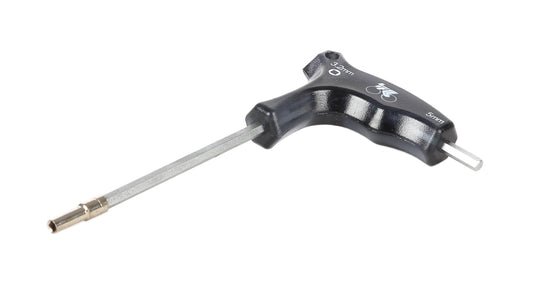 IceToolz 12B1 nippelsleutel met 5 mm. inbussleutel 3.2 mm. zwart