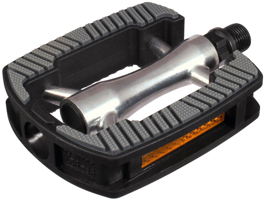 Union pedaal SP-821 AM alu. huis zilver, PP zwart, non slip grijs