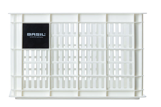 Basil 21091 Crate M fietskrat kunststof medium 27L bright white