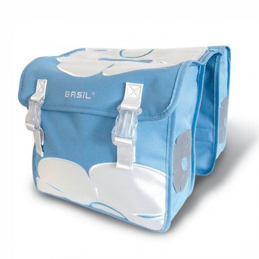 Basil 17289 Jasmin double bag kids 20L. blauw/wit