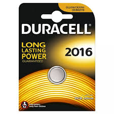 Batterij Duracell knoopcell CR2016