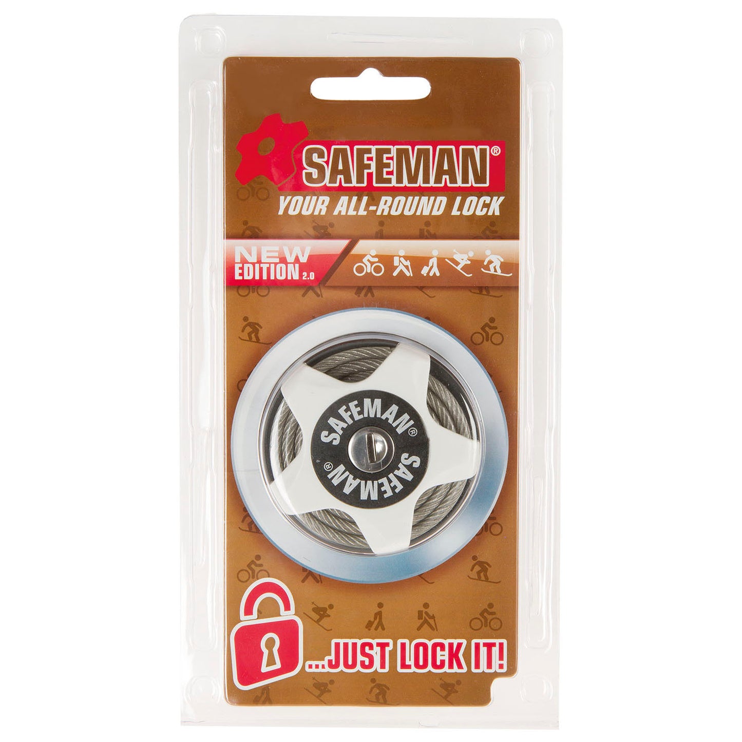 Safeman multi-functioneel kabelslot 75 cm.