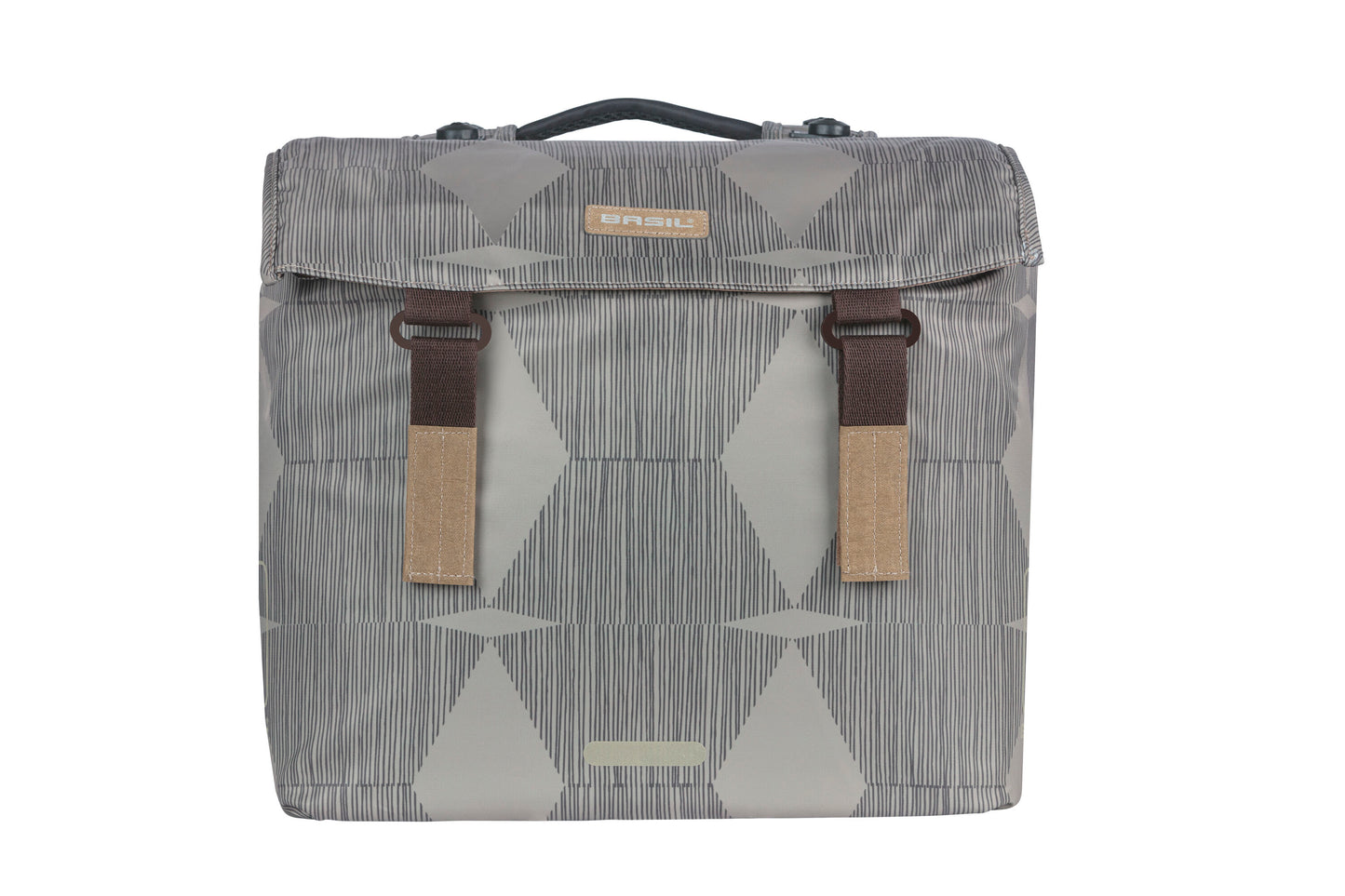 Basil 18398 Elegance dubbele fietstas MIK 40-49L chateau taupe