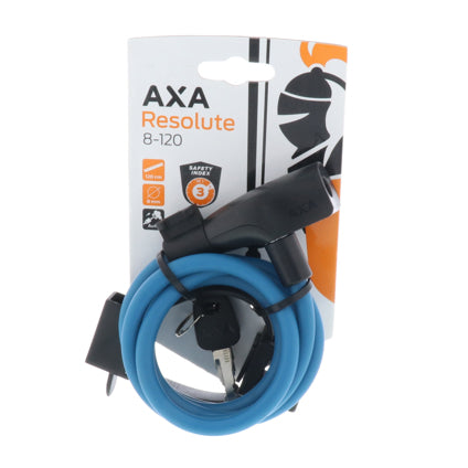 AXA kabelslot Resolute 8 - 120 Petrol Blue