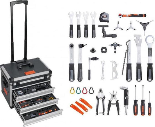 SuperB gereedschapskoffer 3 laden verrijdbaar alu+kunststof TB98800