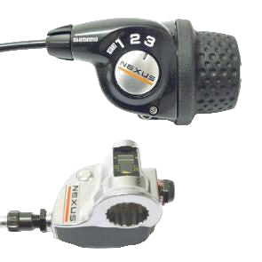 Shimano ESL3S35EALSC Revo Shifter Nexus 3 spd. zwart
