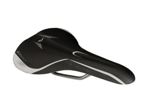 Selle Bassano zadel Aventis 3 zwart + zilver race zadel